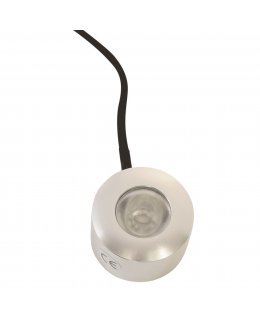 Pure Edge DOT-RD-1W-30D-30K-SA SATIN ALUMINUM Dot Round Under cabinet Light
